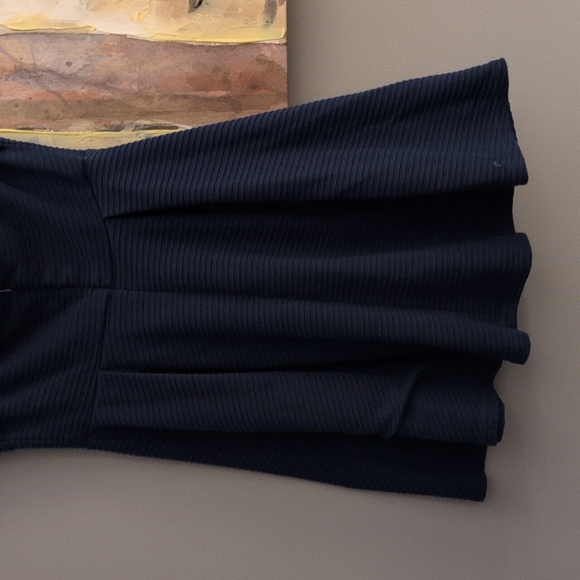 Annabella Blue Textured Mini Dress Size Large - Picture 5 of 10